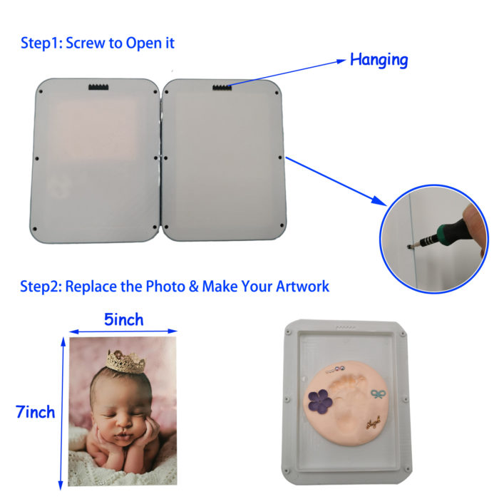 Baby Hand and Footprint Picture Frame Kit (2)