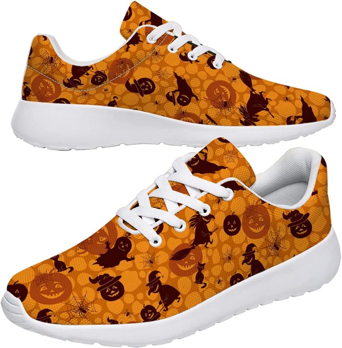 456 Squid Halloween Print Mens Running Shoes